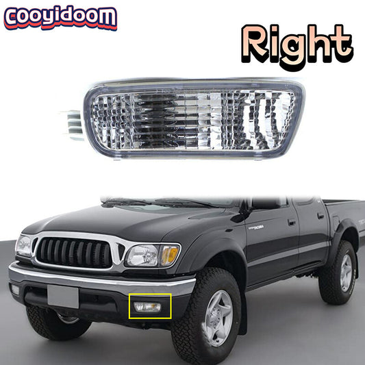 The right front bumper fog light and daytime running light are applicable to 2001-2004 for Toyota Tacoma models.
