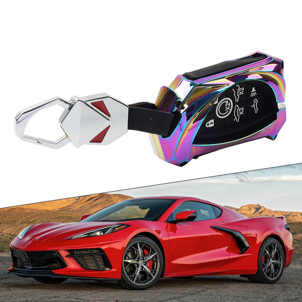 7 Button Remote Key Fob Shell Case Cover for Chevrolet for Corvette 2020-2023