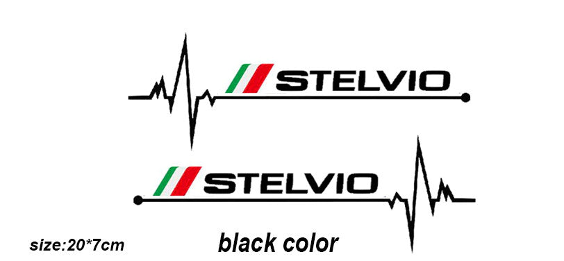 1-piece set of for Alfa Romeo Gold Center Staircase Side Fender Rear Trunk Sticker Badge