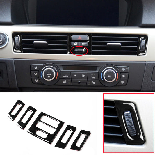 5¡ÁBlack Air Conditioner Outlet Vent Cover for BMW 3 Series E90 E92 E93 2005-2012