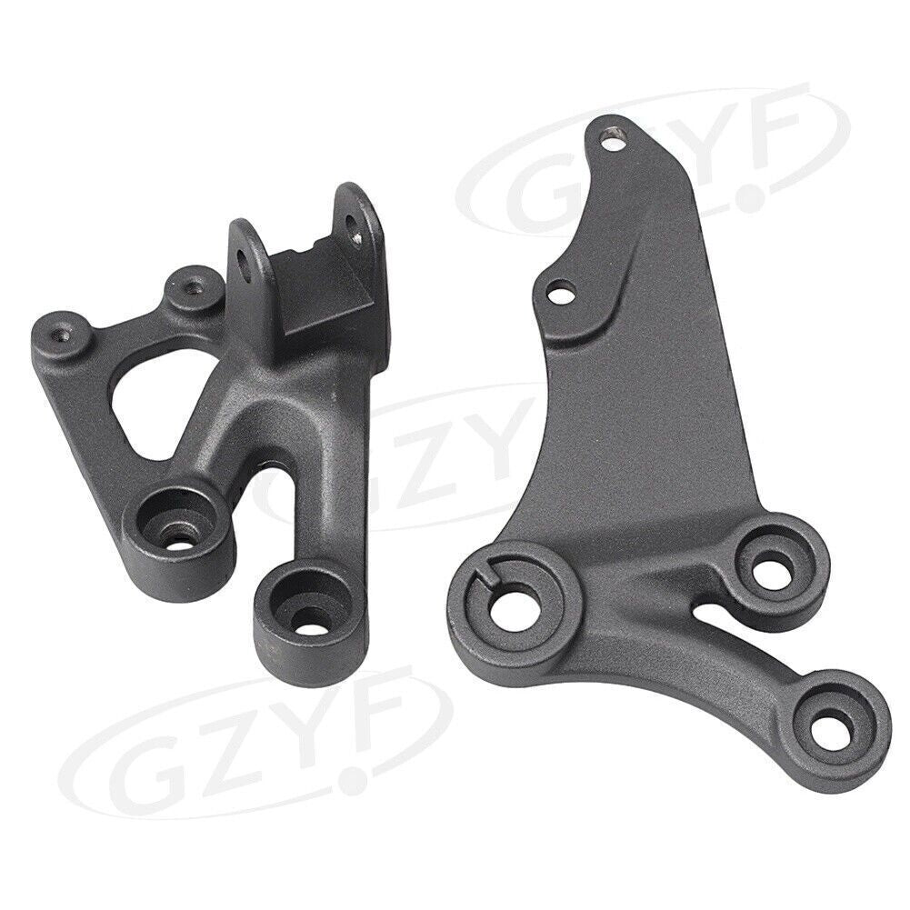 Front Rider Foot Pegs Rearset Footrest Fit for Suzuki GSXR600 GSXR750 06-2010 Black