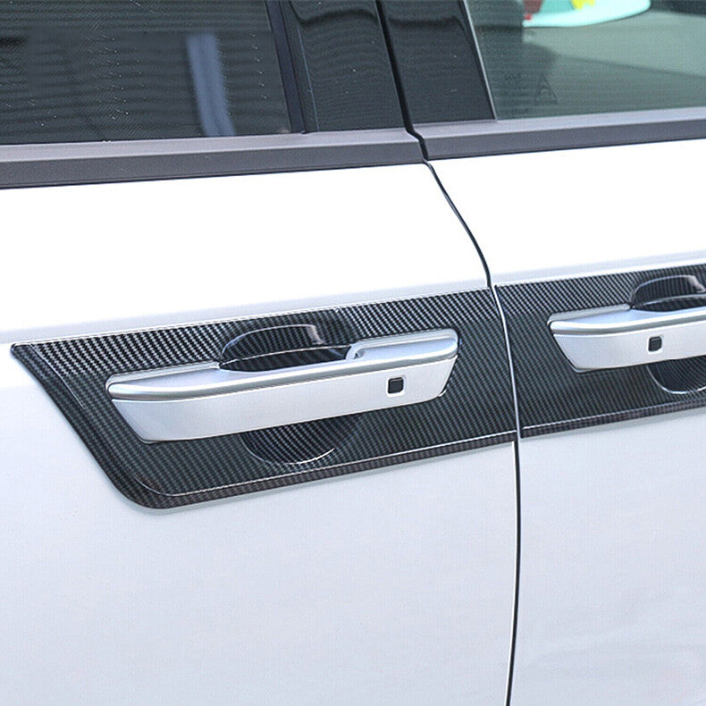 for Kia Carnival 2022-2023 Carbon Fiber Door Handle Bowl Molding Cover Trim 8x