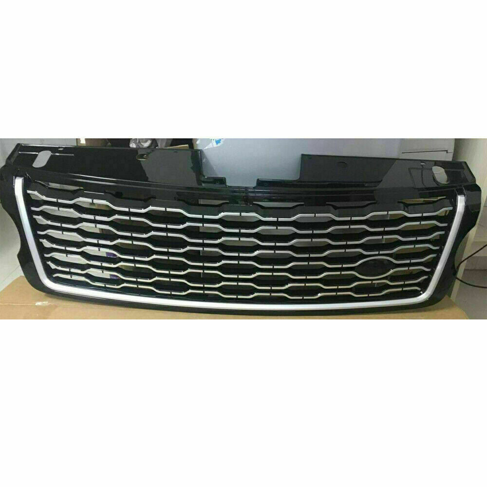 Front Bumper Mesh Grille+Side Vent Molding Trim Fit for Range Rover L405 2013-17