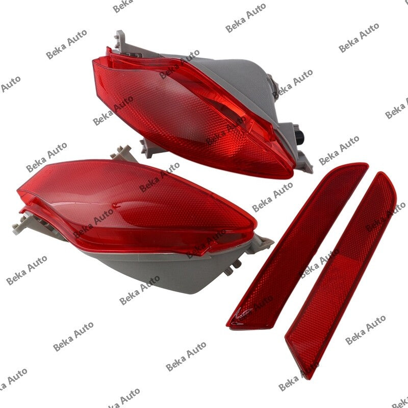 One set of rear bumper reflector taillights without bulbs for Mazda CX7 2009-2015 LHRH models.