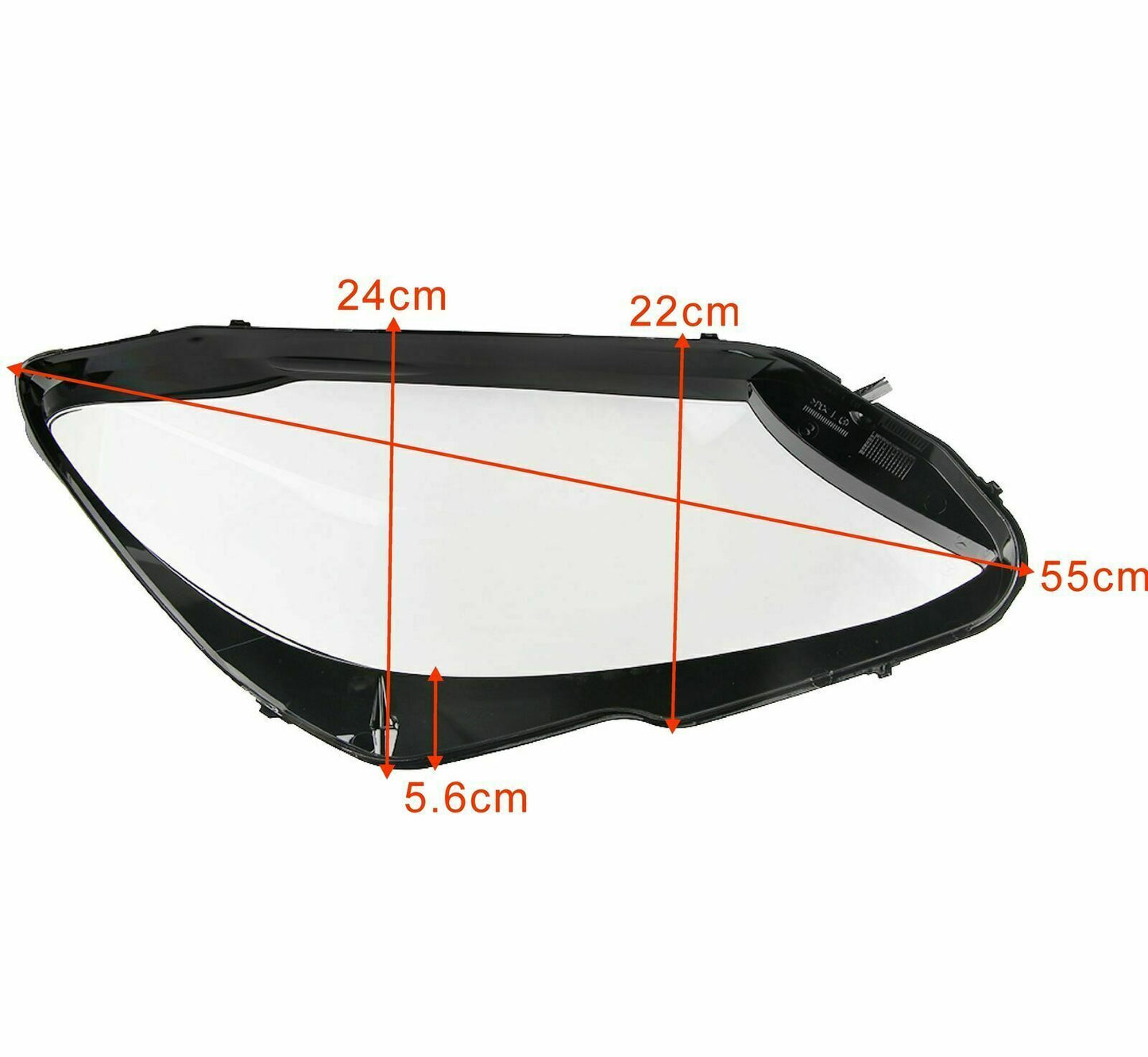 The headlight lens cover on the right is compatible with for Mercedes-Benz C180, C200, C260L, and 280 models. (2014-17)