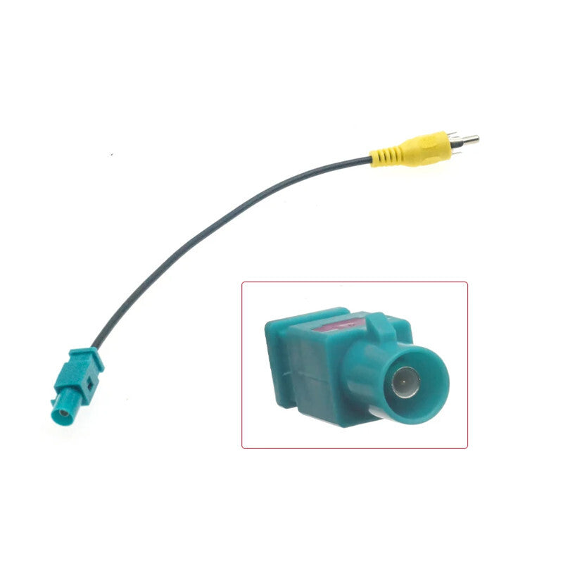 Car Rear View Camera Adapter Cable Fakra to RCA Connector Reversing Line Wire