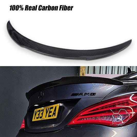 Carbon fiber trunk boiler wing suitable for Mercedes-Benz C117 CLA200 CLA250 CLA45 AMG 13-19