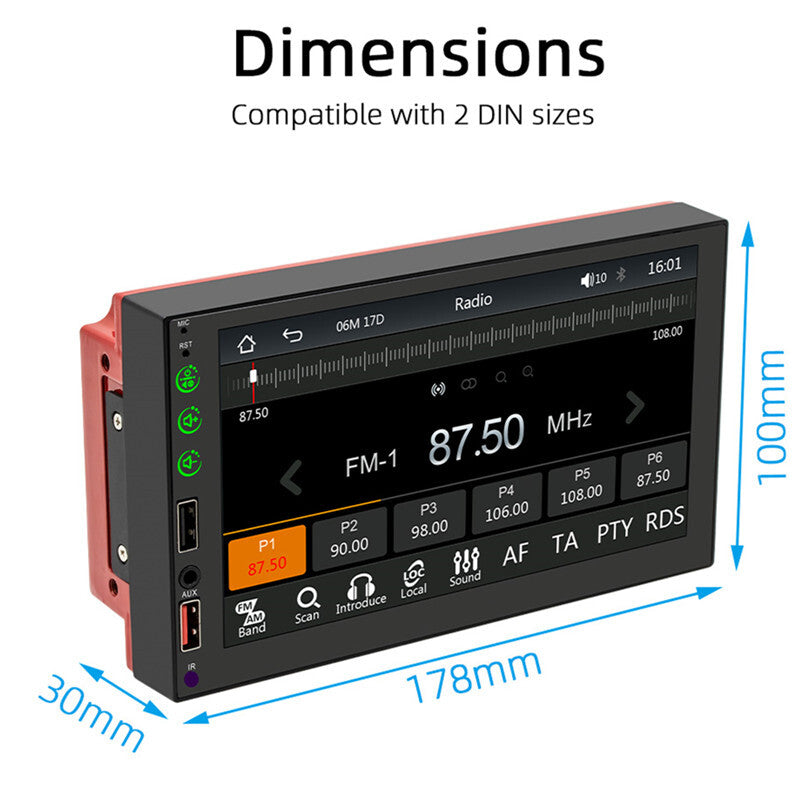 Car Radio Autoradio Multimedia Player Stereo MP5 Camera For Carplay Android Auto