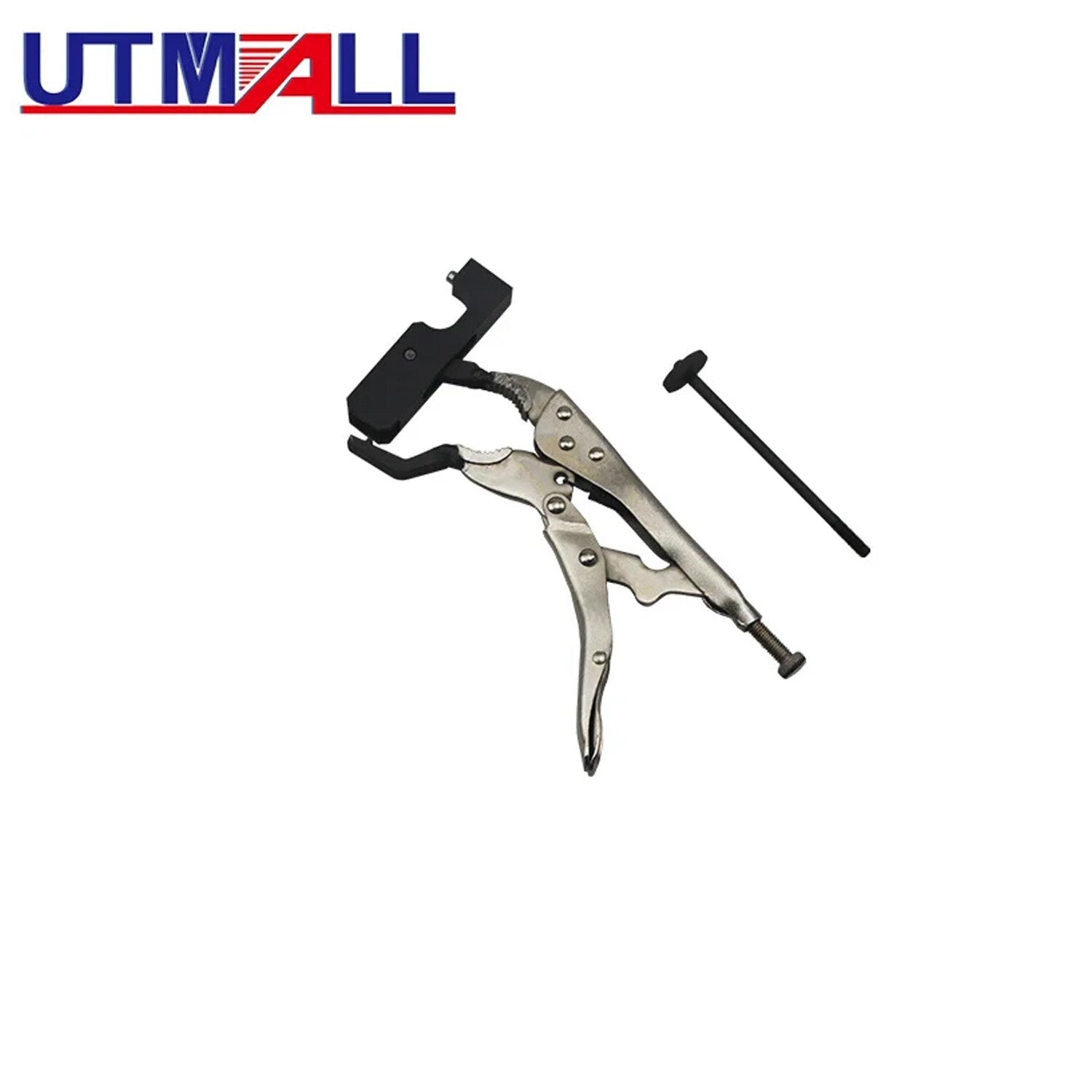 Valve pressure spring compressor installation and removal tool suitable for BMW N42 and N46 engines.