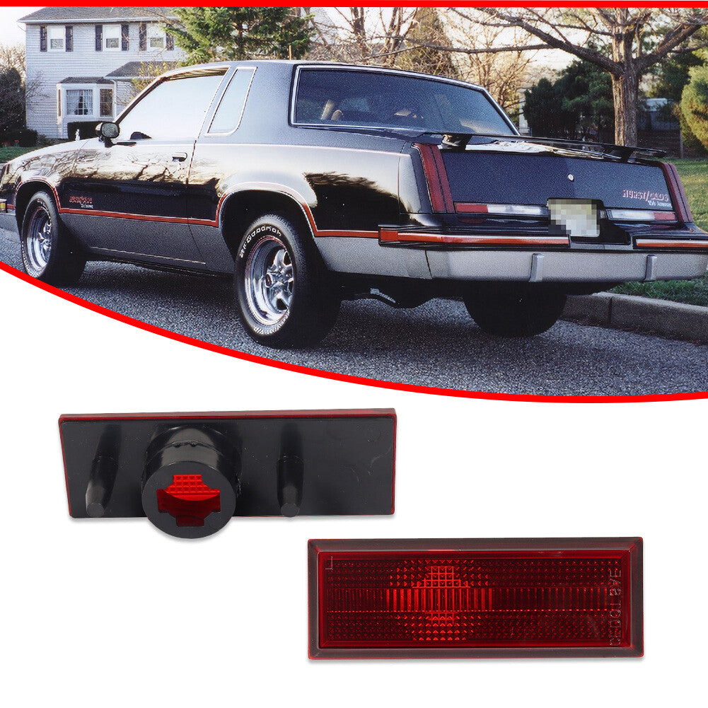 Red left/right rear marker light housing for 81-88 for Oldsmobile Cutlass 442