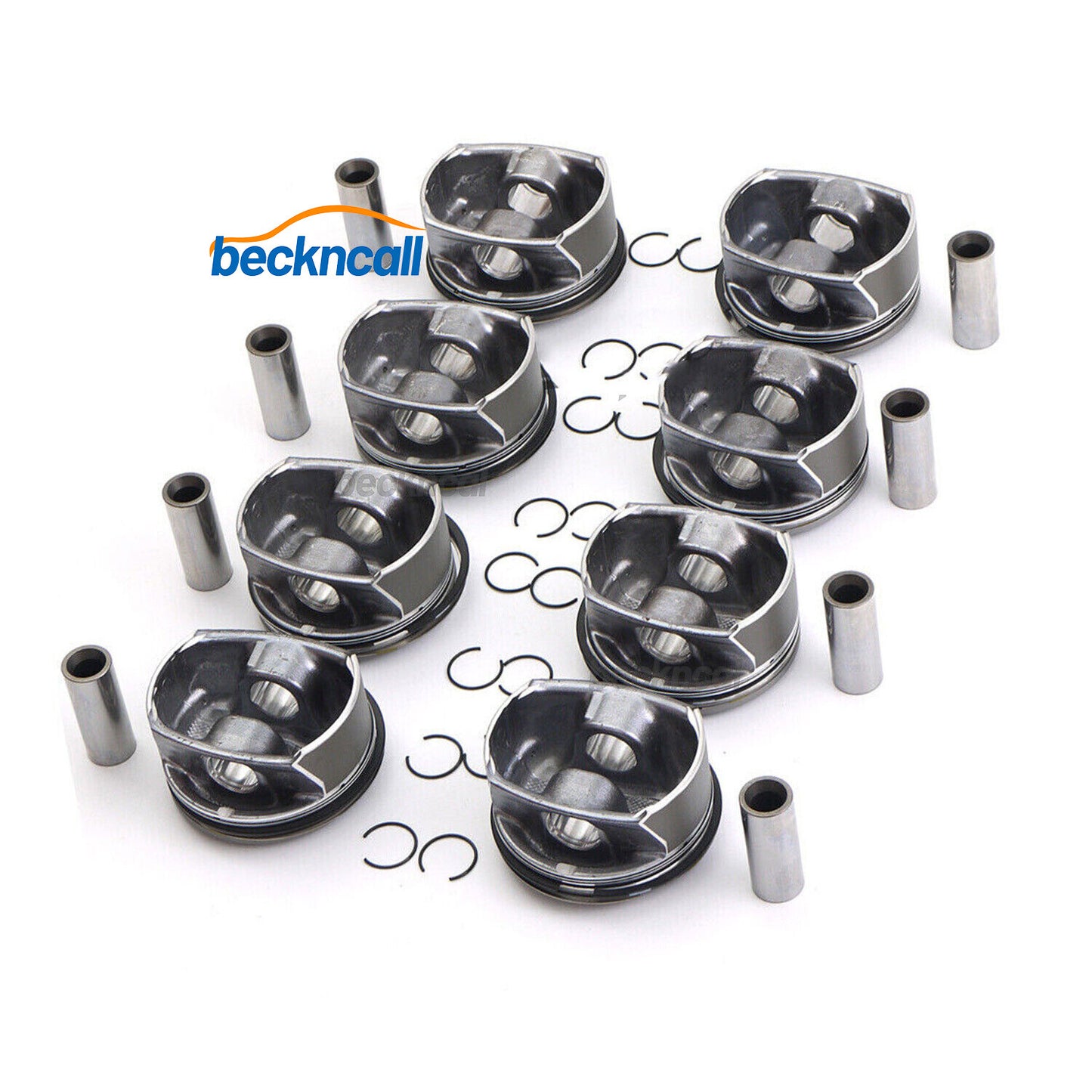8x Pistons  Rings Kit 94810304825 for Cayenne for Panamera S GTS 957 970 4.8L V8