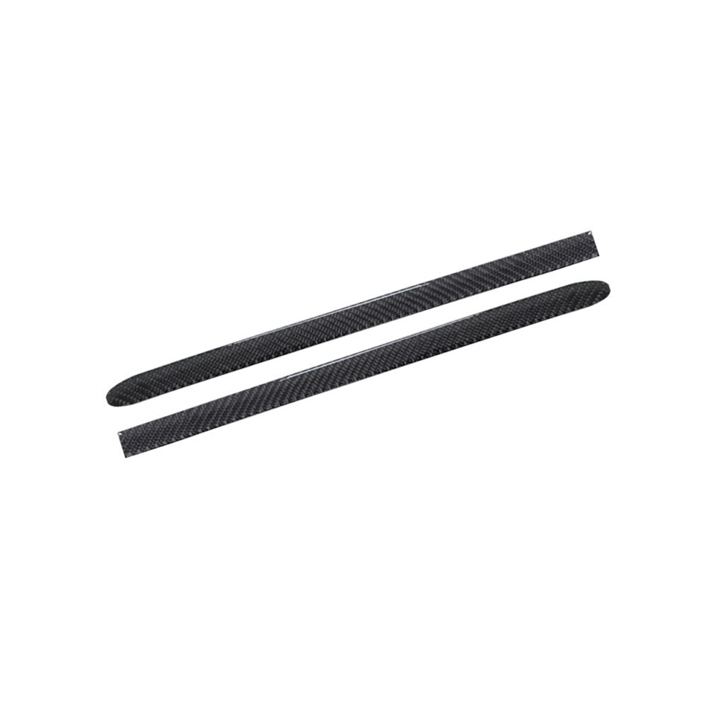 2X Carbon Fiber Interior Rear for Seat Strips Cover Trim for Porsche 718 2016-2022