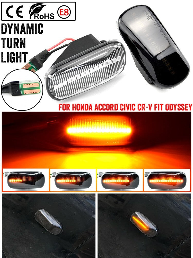 Dynamic Side Marker Turn Signal Light for Honda for Civic Accord City CR-V Jazz