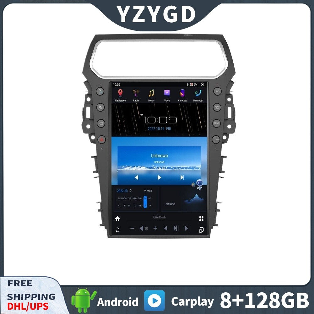 for Ford Explorer 2011-2019 Stereo Android CarPlay Car Radio Screen Receiver