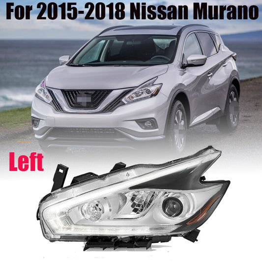 For 2015-2018 for Nissan Murano Left Driver LED DRL Halogen Projector Headlight