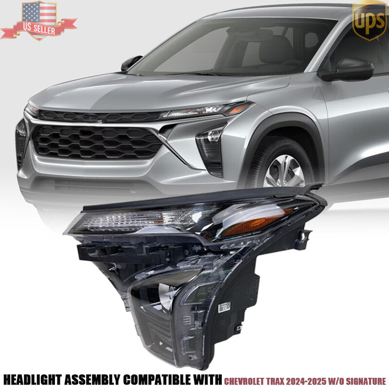 LED Headlight w/o DRL Left Driver Side 42880121 For 2024-2025 for Chevrolet Trax LH