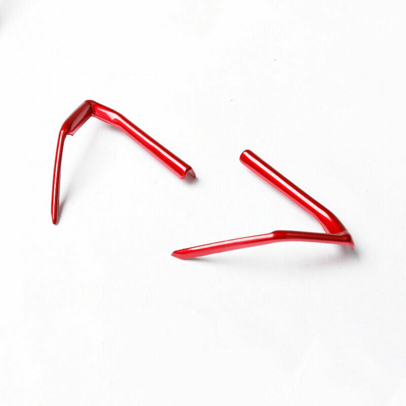 2Pcs Red Steering Wheel Cover Trim Fit for Mazda3 Mazda6 cx-5 CX-4