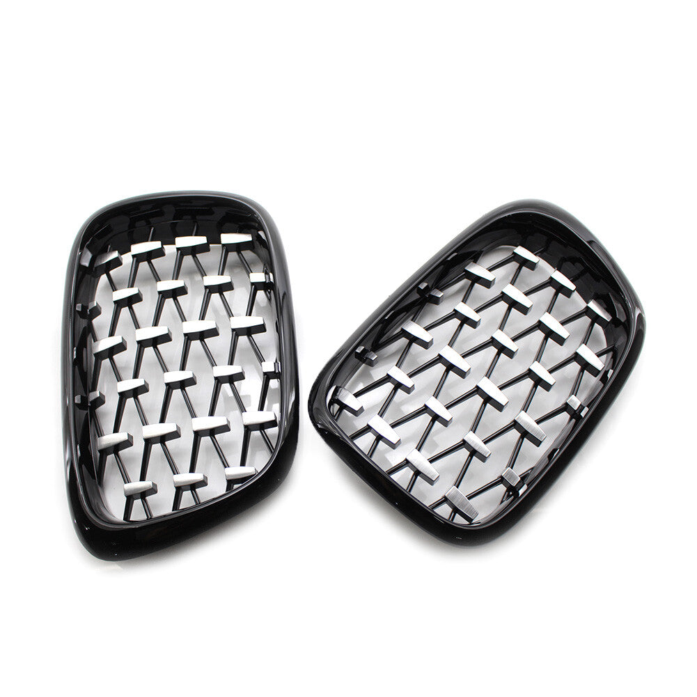 for BMW E39 5-Series 99-03 Diamond Meteor Latest Style Front Kidney Grille