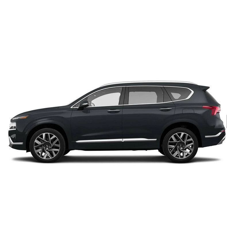 for Hyundai Santa Fe 2019-22 Chrome ABS Body Side Door Molding Strip Cover Trim