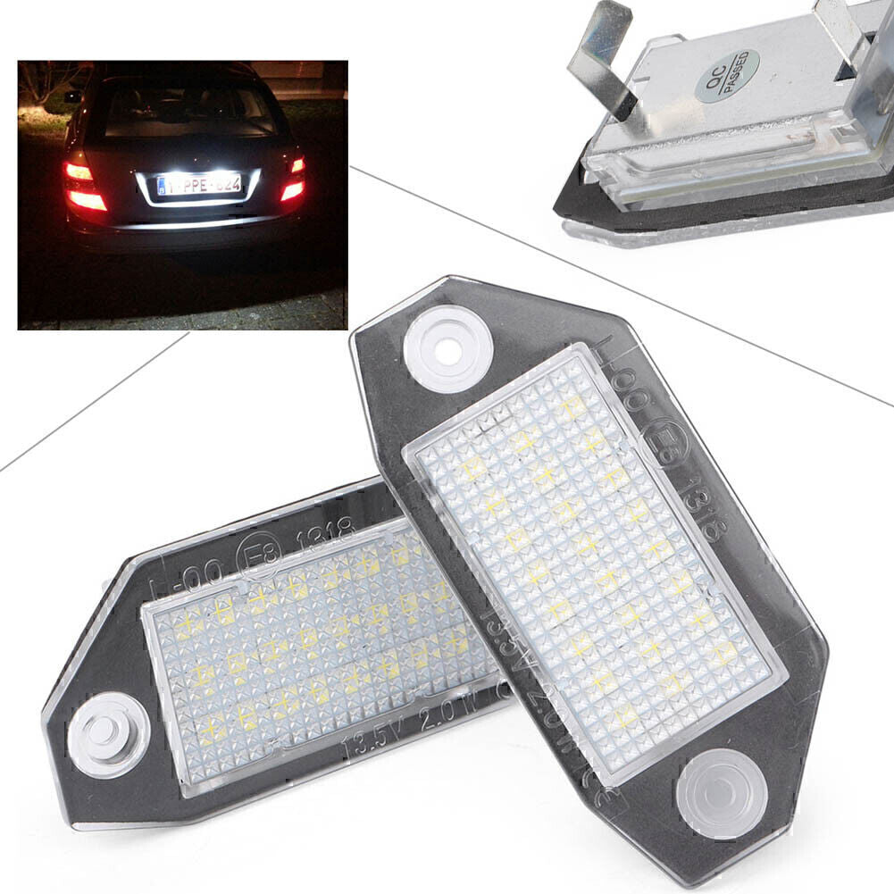 Car LED Number License Plate Light Lamp for FORD Mondeo MK3 2000-2007 Pair