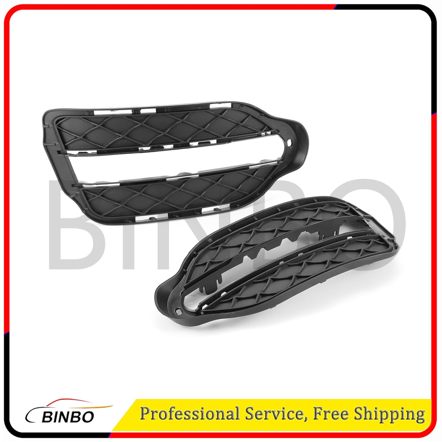 Bumper Grille For 2013-2015 for Mercedes for Benz GLK350 Driver and Passenger Side