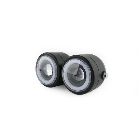 Motorcycle dual headlights for dual riders and dual lights applicable to for Harley Street Fat Boy Softai