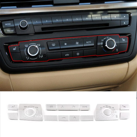 15PCS Alloy Air Conditioner Switch Button Trim for BMW 3 4 Series F30 GT 2013-19