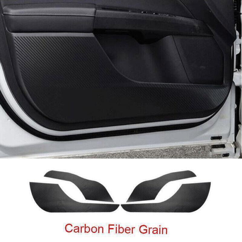 for Ford Fusion Mondeo 13-20 Carbon Fiber PU Leather Door Anti-Kick Guard Pad 4X