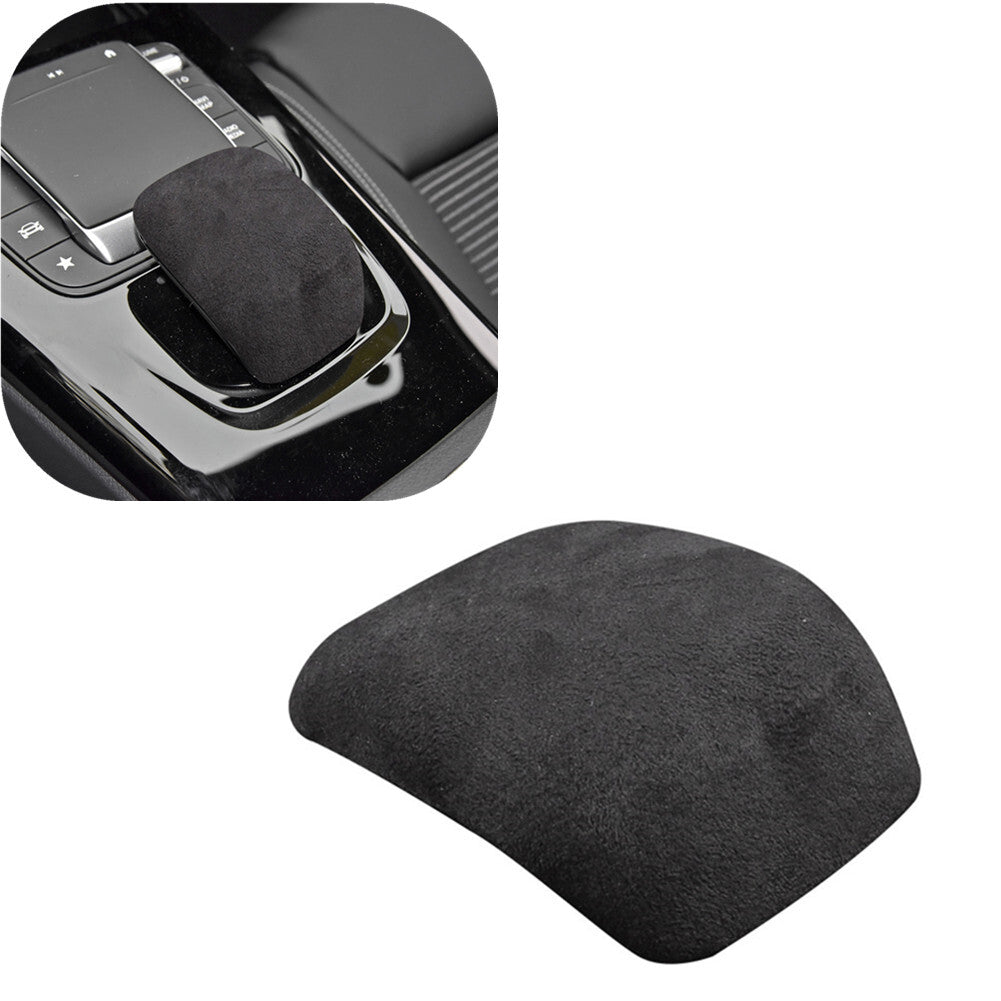 Black suede shift button trim for Mercedes-Benz A-Class 2018-2022