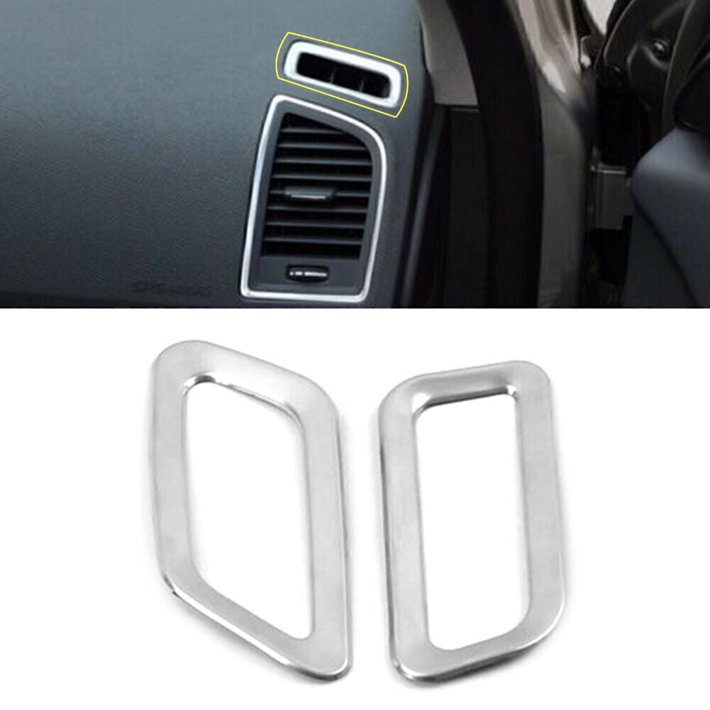 Air Vent Outlet Cover Trim Frame Strip Fit for Volvo XC60 2009-2017 Stainless Steel