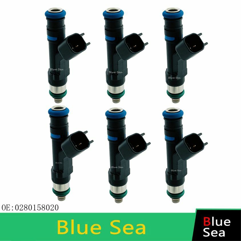 6PCS Suit NEW Fuel Injectors For 2004-2010 for Jeep for Dodge for Mitsubishi 3.7L 0280158020
