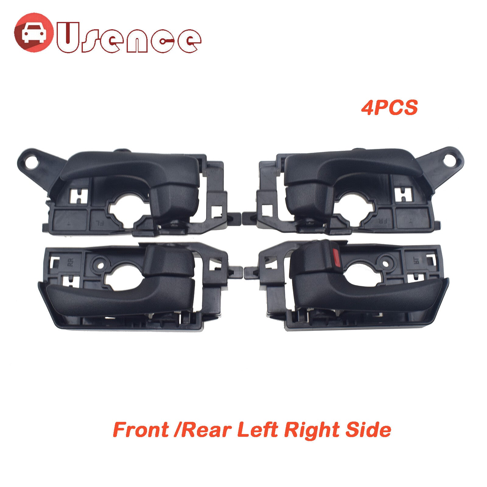 4PCS Interior Door Handles Front Rear Left Right Set For 08-10 for Hyundai Sonat