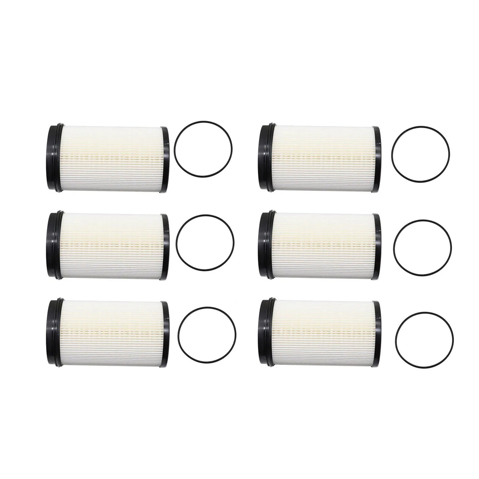 6PCS R61709 FS20176 Fuel Filter Element Diesel Engine For DD13 DD15 DD16