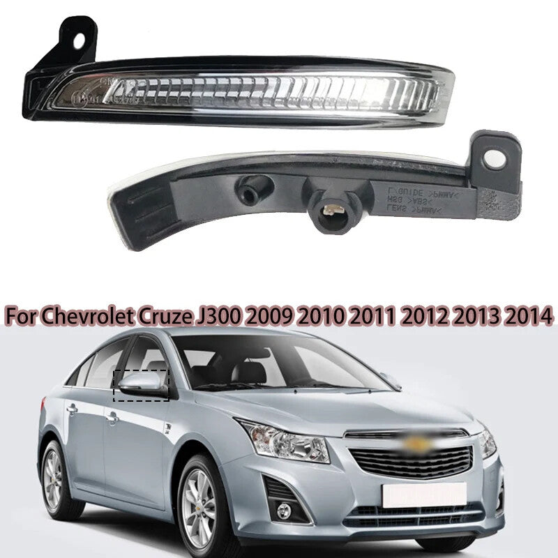 Pair LED Rear View Mirror Turn Signal Light For 2009-2015 for Chevrolet for Cruze J300