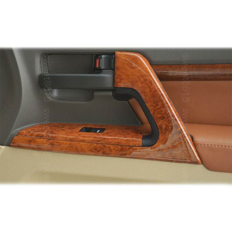 19pcs Wood Grain Full Dash Trim Kit Cover for Toyota for Land Cruiser LC200 2008-15