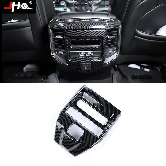 ABS Carbon Fiber Car Rear Air Vent Outlet Cover Trim for Dodge for Ram 1500 2019+