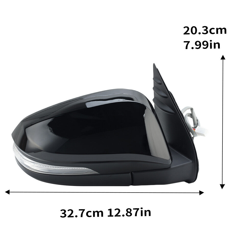 F¨¹r for Toyota Helix 2015-2020 Rechts Au?enspiegel R¨¹ckspiegel Spiegelglas 7 Draht