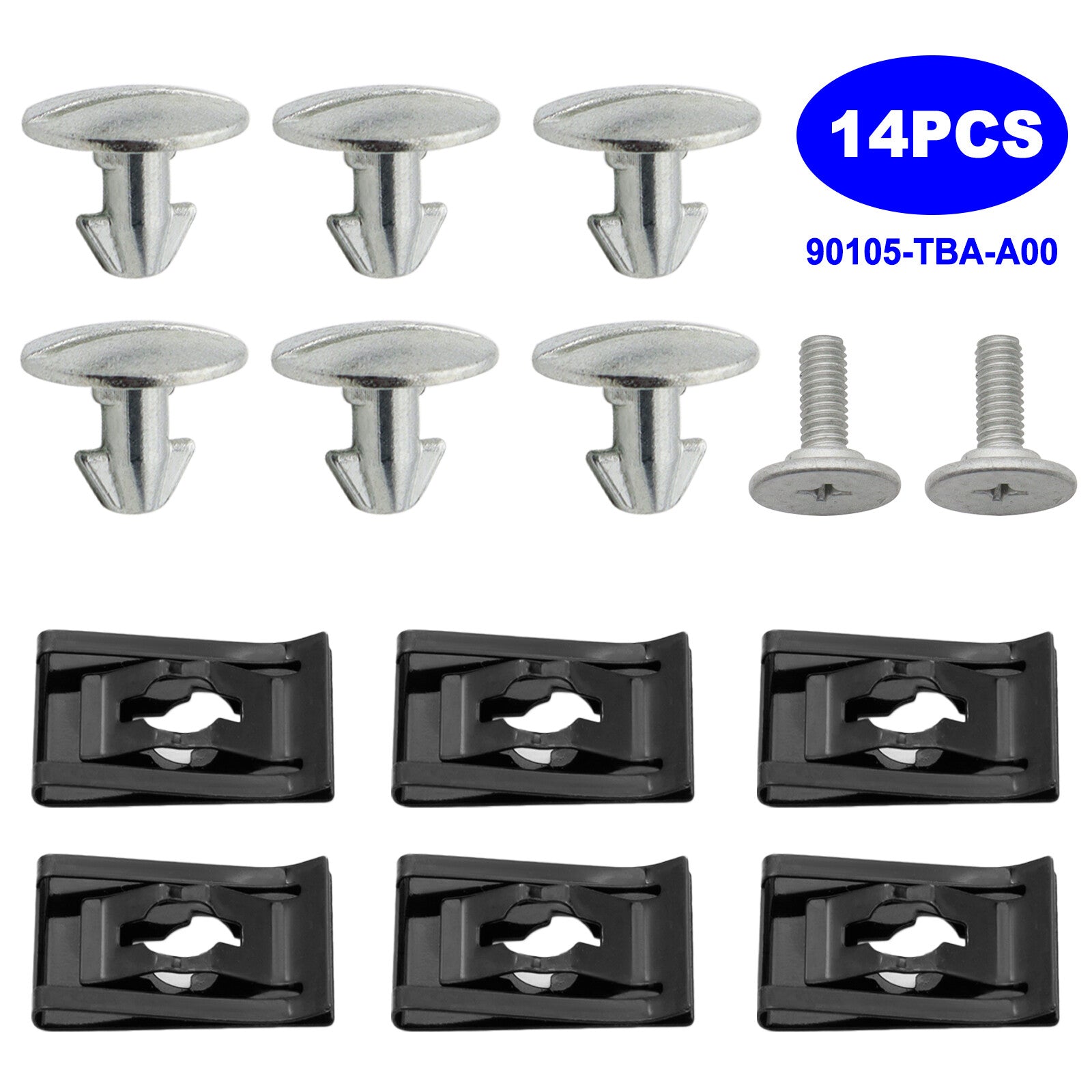 Set Of 14 Engine Lower Cover Screw Bolt Access Clip for Honda CR-V for Civic Accord