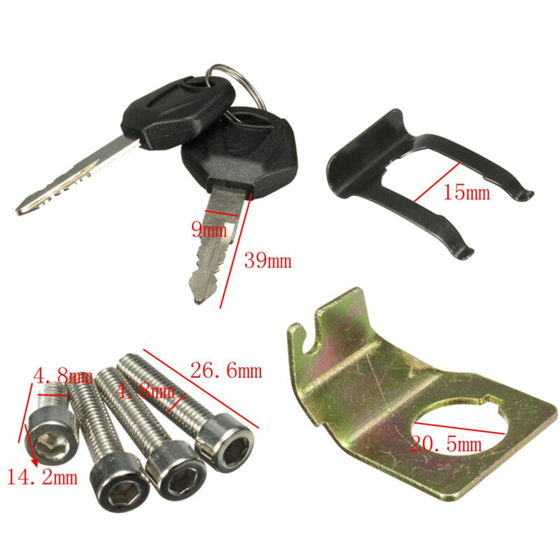 Durable Ignition Switch Fuel Gas Cap Cover for Seat LocK Key Kit For Motorcycle