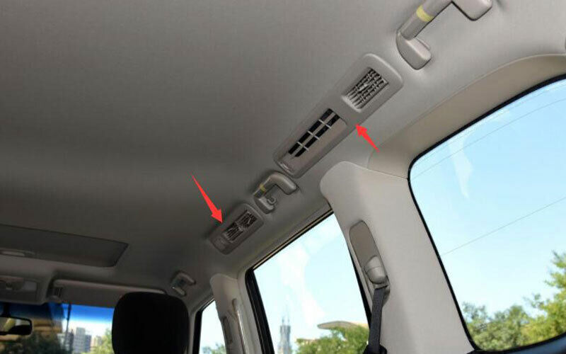 4P Rear Upper Air Outlet Carbon Fiber Cover Trim for Nissan Armada Patrol 17-20
