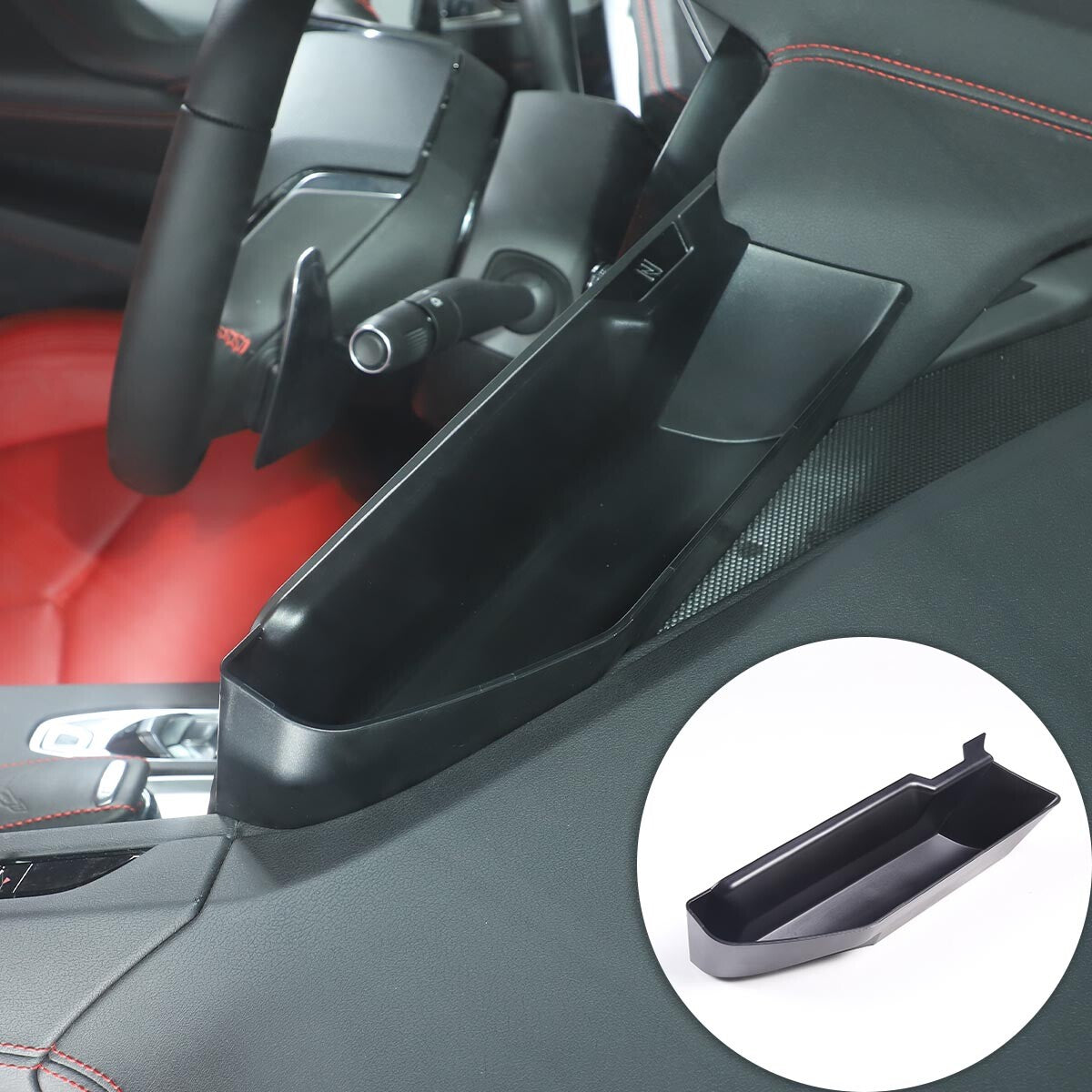 ABS red interior door switch button decorative frame for Corvette C6 2005-2013