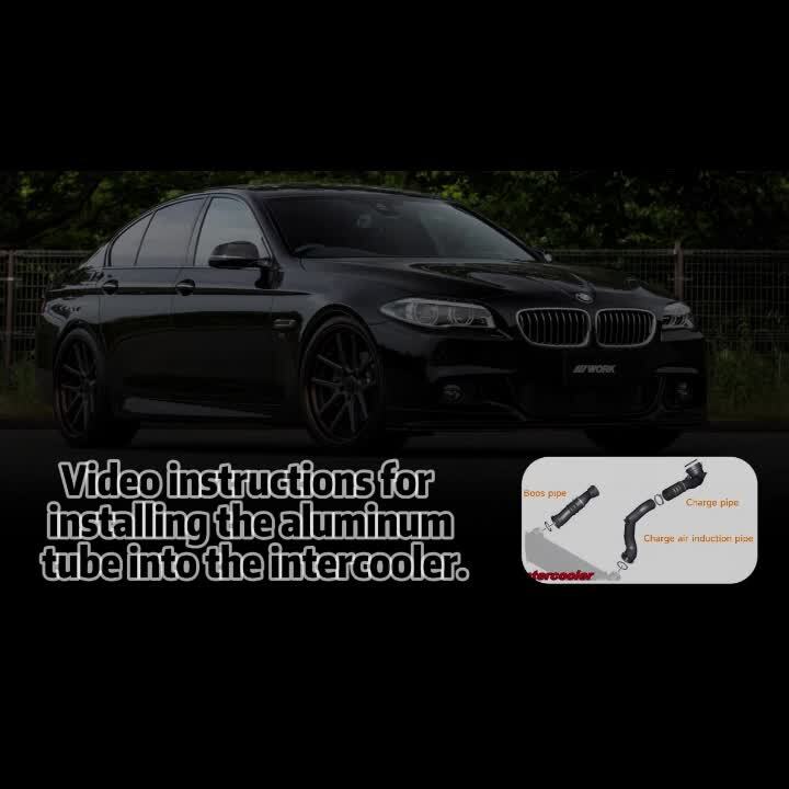 Intercooler w/ Charge Pipe Kit + Boost Pipe for BMW F10 FX 535i 640i 740i N55