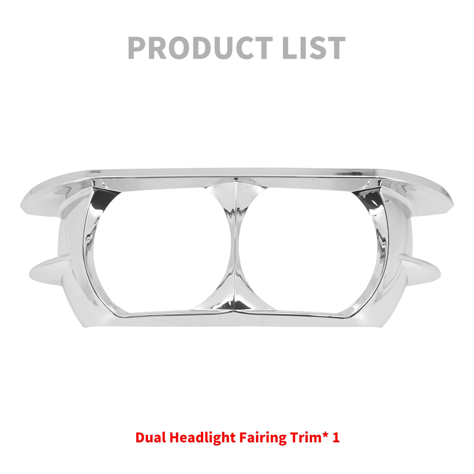 Chrome Headlamp Headlight Trim Cover Bezel Fit For Touring Road Glide 2015-2023