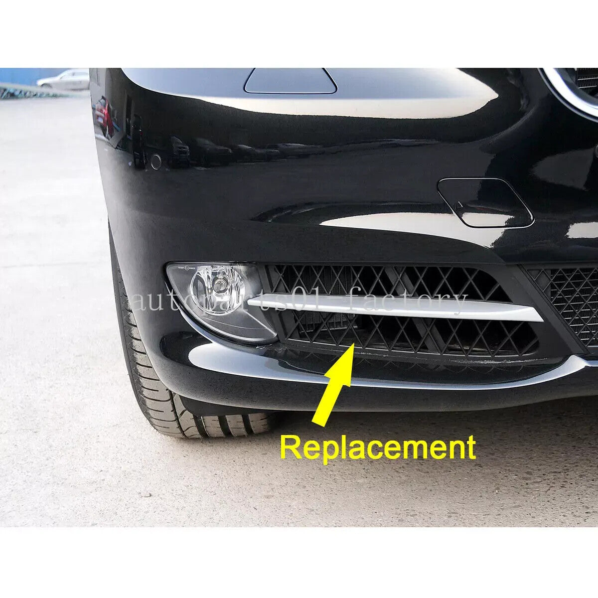 4PCS Front Bumper Side Opened Outer Grille Finish Panel ForBMW 5' F07 GT 10-13