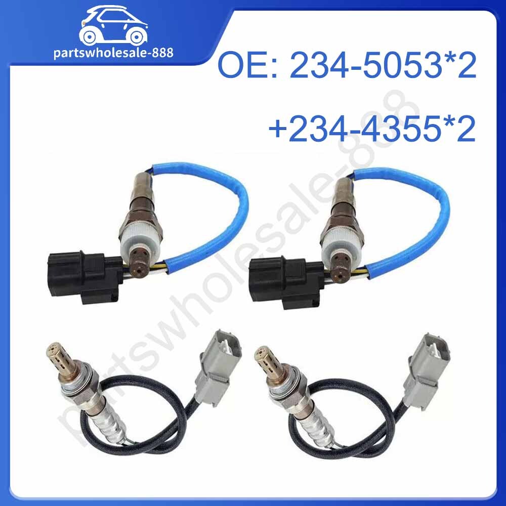 Four oxygen sensors for 2007-2010 for Honda Odyssey 3.5L: upstream + downstream sensors.