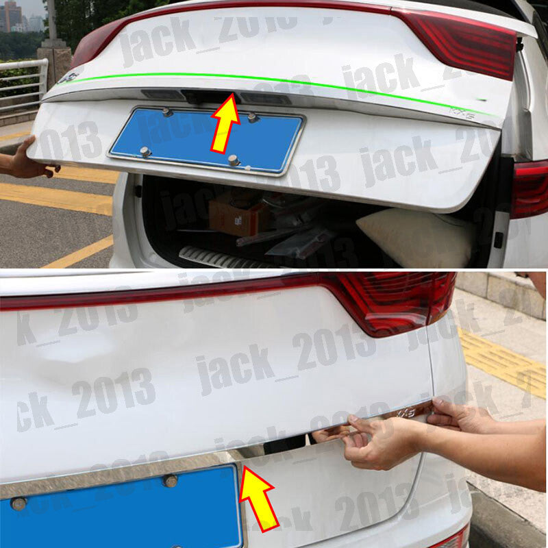 for Kia Sportage 2015-2018 Trunk Tailgate Grab Handle Trim Cover Stainless