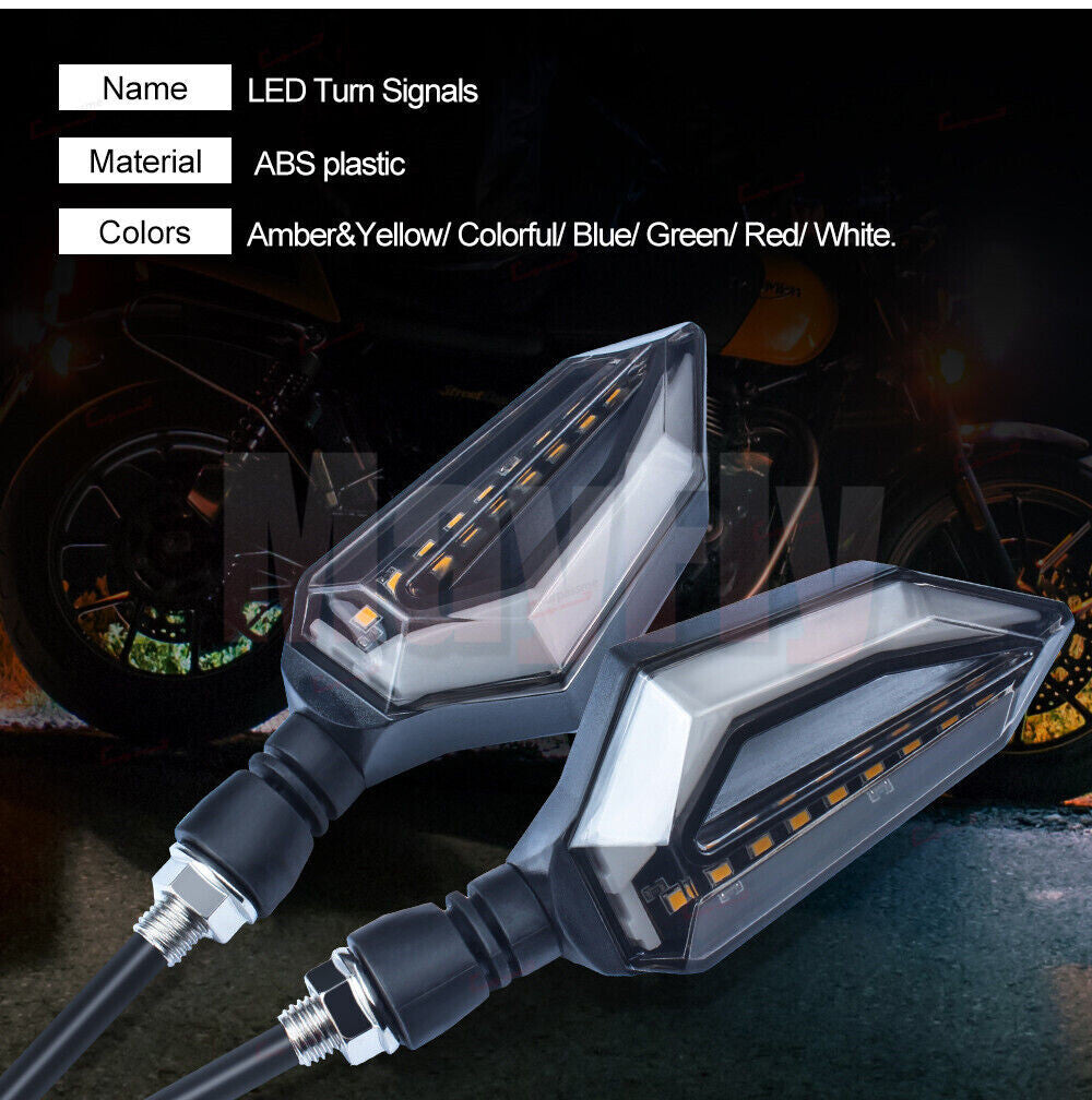 LED Turn Signals Blinker Light fit For 400 300 250R 500R 650R Z900 Z1000