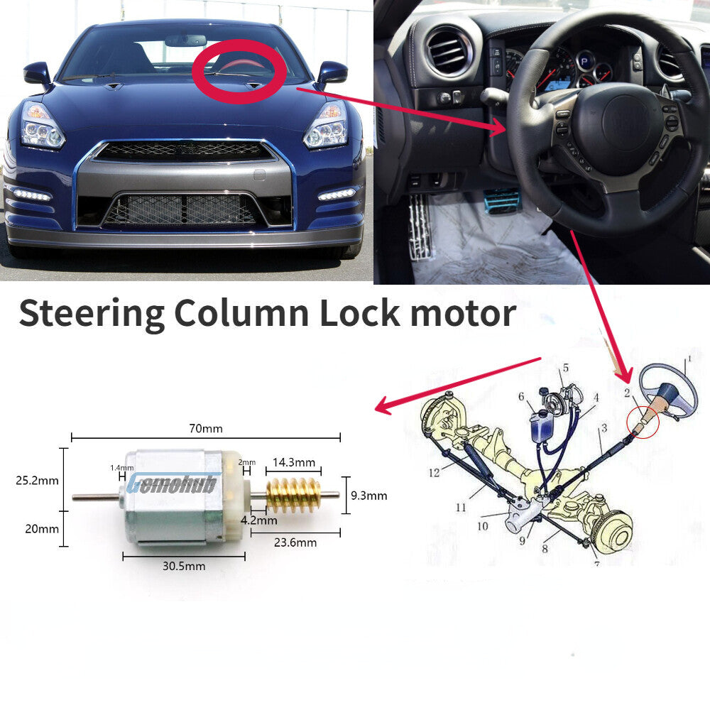 48700-9N00B Steering Column Lock motor for 2009-2015 for Nissan GT-R R35