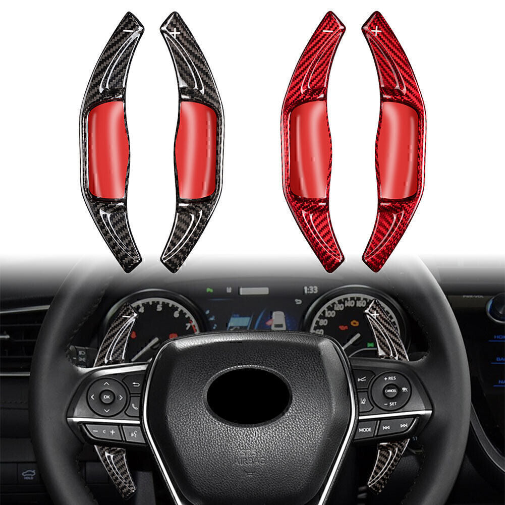 Carbon Fiber Steering Wheel Shift Paddle for Toyota for Camry for Corolla RAV4 2018-20