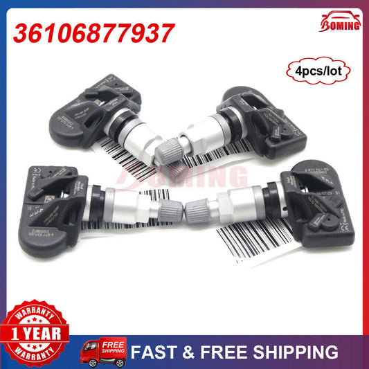 36106877937 new Tire Pressure Monitoring System (TPMS) Sensors (4-piece set) for BMW 5, 6, 7, X3, X4, X5